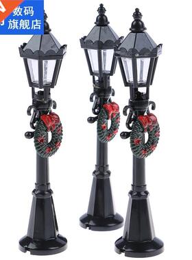 1pc 1/12 Dollhouse Miniature Christmas Park Street Lamp Doll