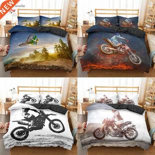 Homesky Motocross Bedding Set For Boys Adults Kids Off-road