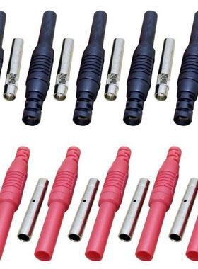 10Pcs Insulated Shrouded Safety 4MM Banana Jack Socket Solde