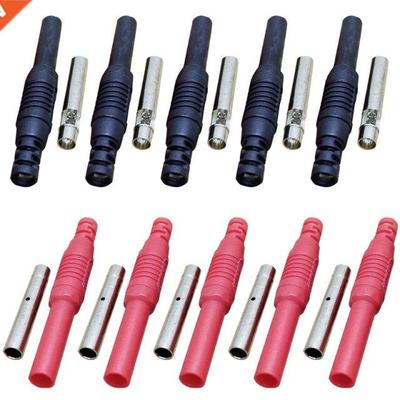 10Pcs Insulated Shrouded Safety 4MM Banana Jack Socket Solde