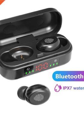 V8 TWS Bluetooth 5.0 Wireless Headset Earphones Digital Dis