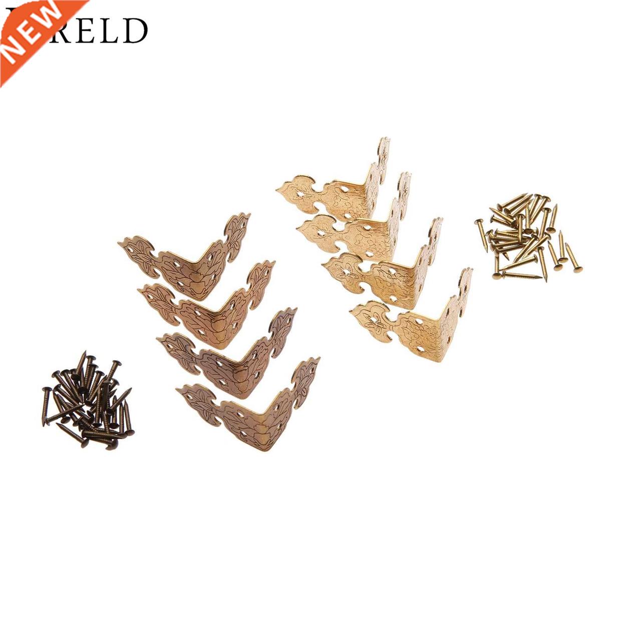 4Pcs Brass Wood Box Feet Leg Corner Protector Chinese Furnit