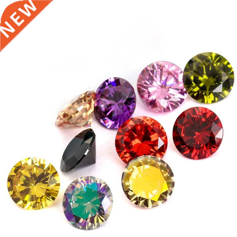 50/20Pcs Zircon Multi Size Zircon Round Gemstone AAAAA Zirco