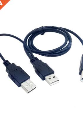 USB 2.0 A ale To B ale A-B with Power Y Cable Dual Doubl