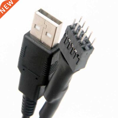 9pin Male To External USB A Male PC Mainboard Internal Data
