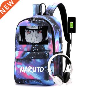 New Naruto-anime Backpack Bag Black Anime Backpacks Kids Boy