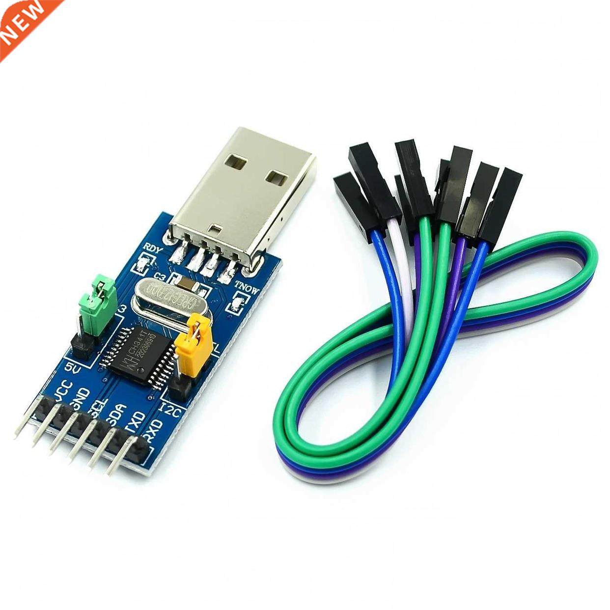 CH341T 2 n 1 module 3.3V 5V USB to 2C C UART USB to TTL