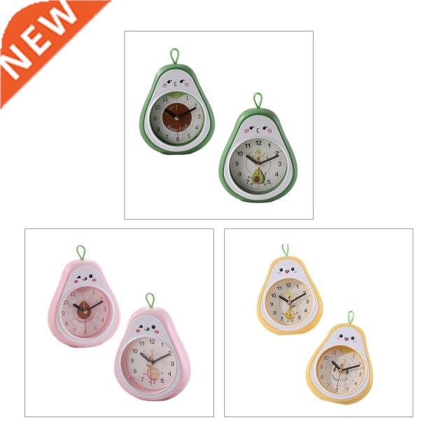 Cute Fruit Shaped Alarm Clock Hanging Mini Table Clocks Deco