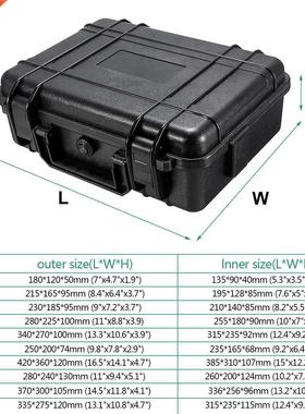 7 Sizes Waterproof Hard Carry Case Bag Tool Kits with Sponge