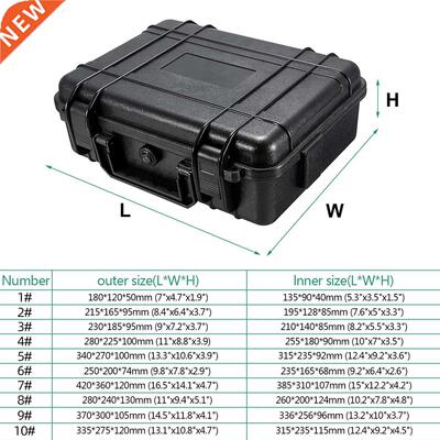 7 Sizes Waterproof Hard Carry Case Bag Tool Kits with Sponge