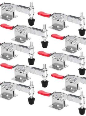 10 Pcs Hand Tool Toggle Clamp 201-B Antislip Red Horizontal