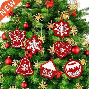 Painting Christmas Tree 10pcs Full Diamond Pendant Drill DIY