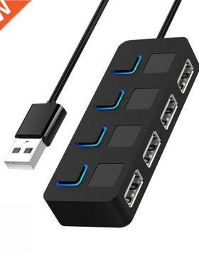 USB 2.0 HUB Multi USB Splitter 4 Ports Expander USB Power Ad