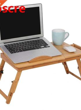 Bamboo Computer Desk Rack Shelf Dormitory Bed Lap Desk Book