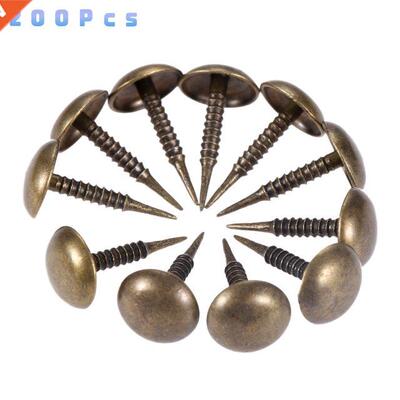 200Pcs Antique Upholstery Nail Furniture Fittings Jewelry Wo