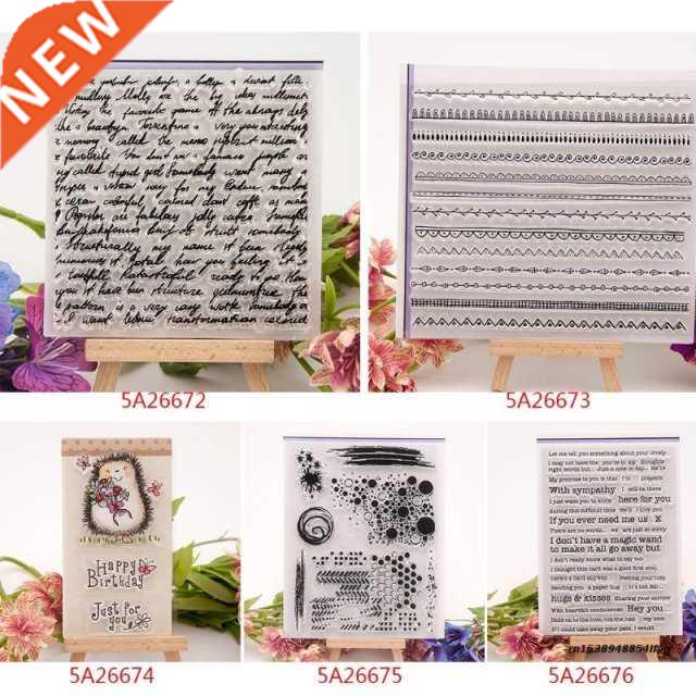 Transparent Stamp Silicone Seal Sheet For DIY Scrapbook Craf