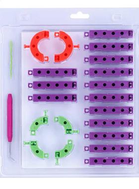 weaving Loom Knitting Knitter Kit Plastic Pompom Sock Hat Sc