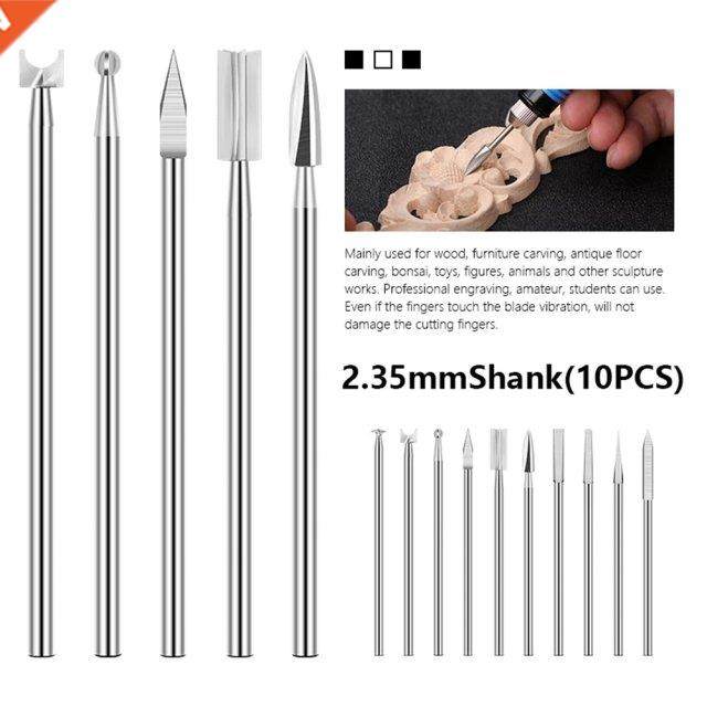 10pcs/set Wood Engraving Drill Bit Bottom Cleaning Cutter 2.