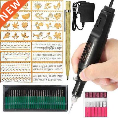 Electric Engraver Pen,Engraving Tool Kit For Metal Glass Sto