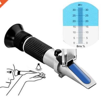 Handheld Brix Refractometer 0~32% Optical Sugar Food Beverag