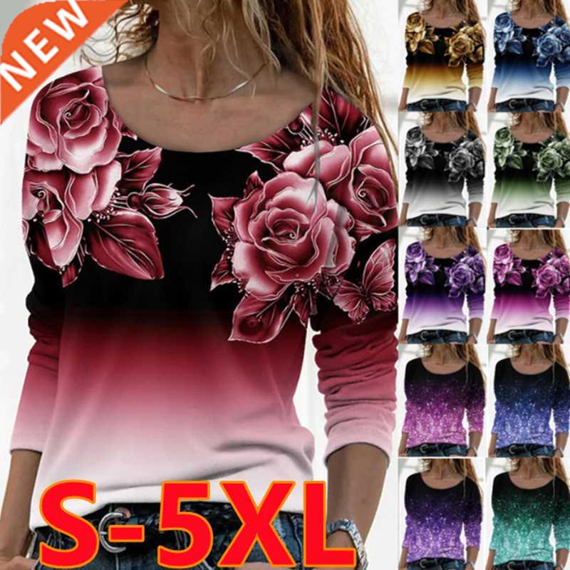 2022 New Spring Autumn Women	s Fashion Loose Casual Flora