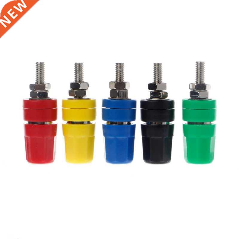 5 Pcs 4x36 Copper Terinal 4 Banana Plug Jack Socket 20A
