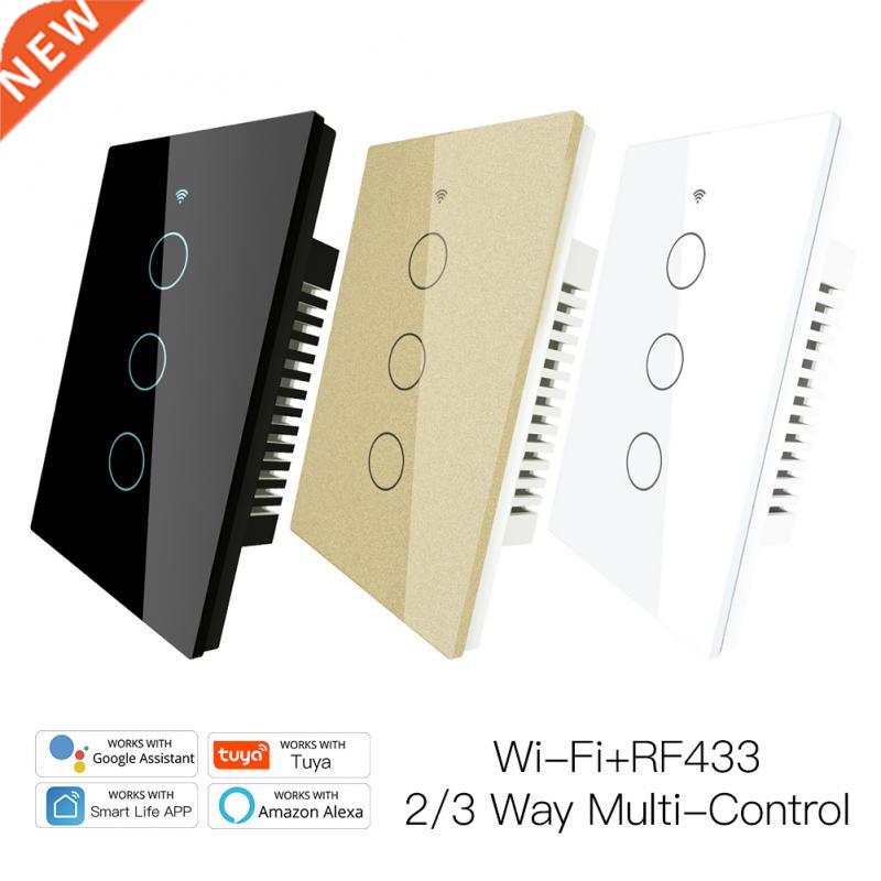 1 2 3 Gang AC100-250V Wireless Remote Control Smart Light Sw