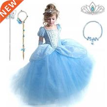 Cinderella Cosplay Costume Kids Clothes For Girls Dress Baby