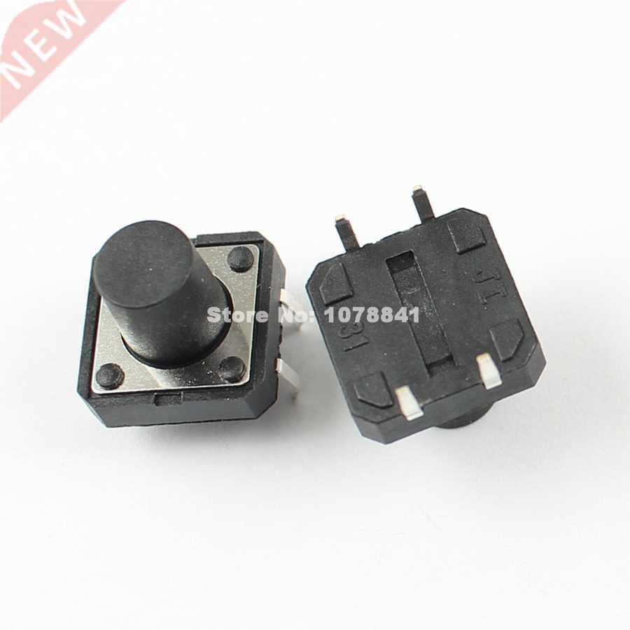 100 Pcs Button Switch 4 Pin DIP 12x12x10mm High 10mm