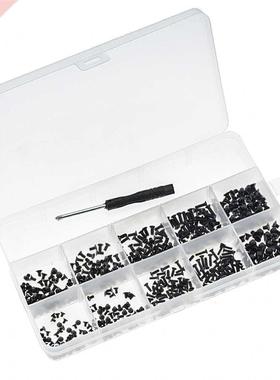 500PCS/Box M2 M2.5 M KM Screw Flat Head Phillips Screws For