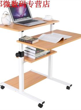 70X40X90CM Laptop Writing Desk Mobile Standing Height Rollin