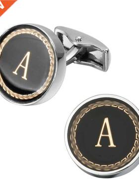 New Arrival Fashion Letter A D R H M Cufflinks The English a