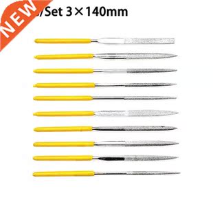 10pcs 140/160/180mm Electroplated Diamond Files Assorted Nee