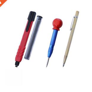 Carpenter Pencl Wth 3PCS Reflls Woodworkng Scrber Pen M