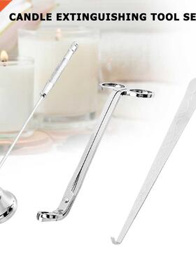Candle Wick Cutter Set Oil Lamp Trimmer Snuffer Hook Stainle