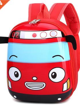 Cute Favorable Schoolbags Children Kid's Cartoon 3D Car Shap