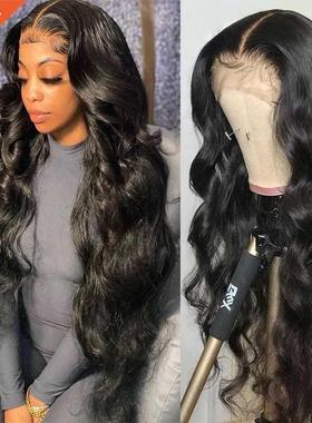 34 Inch Body Wave Lace Front Wig 13X4 Human Hair HD Lace Fro