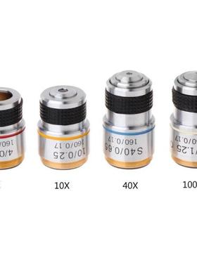 4X 10X 40X 100X Achromatc Objectve Lens for Bologcal Mc