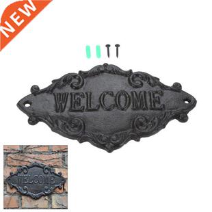Cast Iron Wall Mounted Cast Iron Welcome Plaque Signs Europe