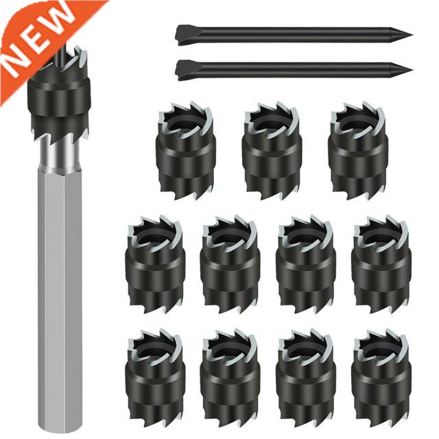 14Pcs Spot Weld Drill Bit Cutter Double Side Carbide Tipped