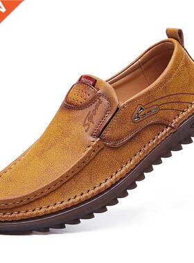 Genuine Leather Men Shoes Casual Luxury Brand 2022 Italian M