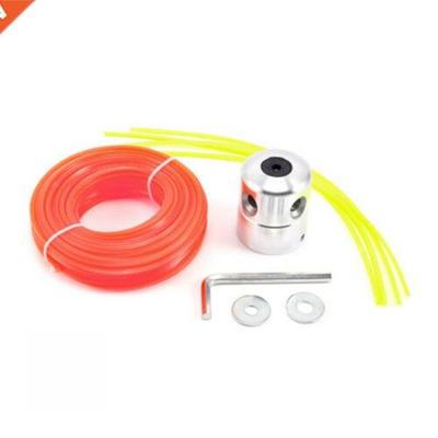Aluminum Grass Trimmer Head 4 Lines Spool With 20m Cutting L