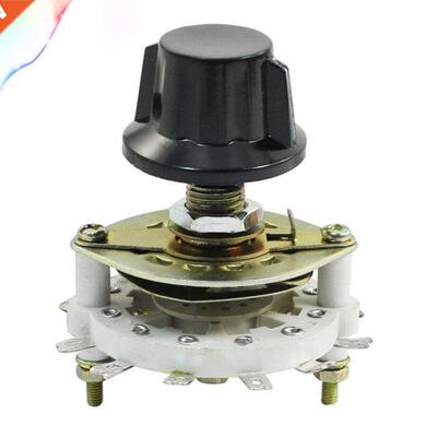 Black Knob 3P3T 3 Pole 3 Position Band Channel Rotary Switch