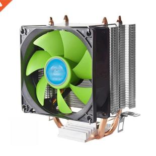 2 Heatpipes CPU Cooler Radiator Silent PWM 4Pin Cooling Fan