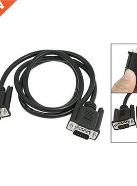 PC Computer Male to Male 15 Pin VGA M/M Cable Cord Black 0c