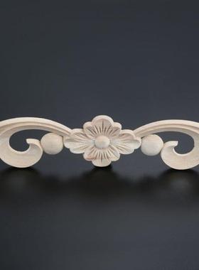 1pc 25*6cm Wooden Decorative Figurines Wood Carved Decal Cor