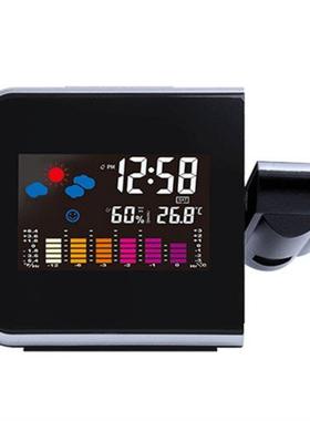 Digital Alarm Clock Wall Projection Weather LED Screen Snooz