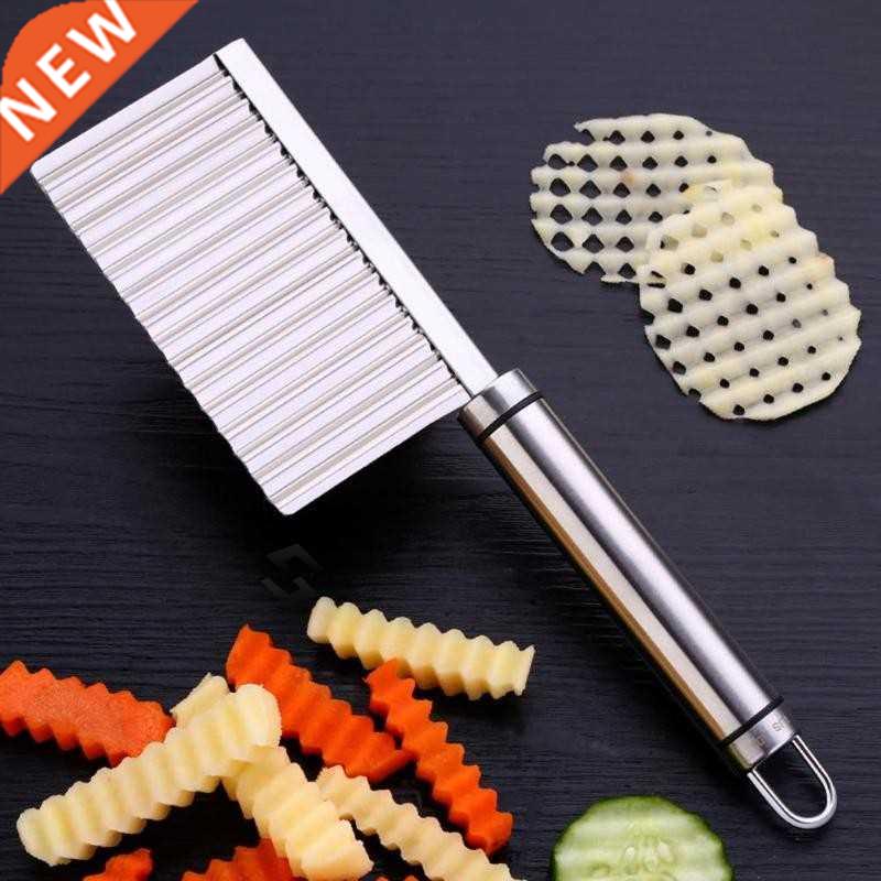 Potato Chip Slicer Stainless Steel Dough Cutter Vegetable Fr