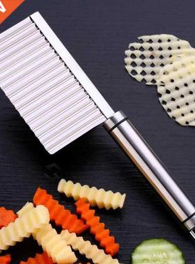 Potato Chip Slicer Stainless Steel Dough Cutter Vegetable Fr