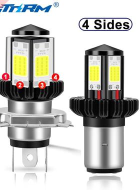 H4 BA20D LED Hi Lo Beam Motorcycle Helight Blubs Moto Ligh